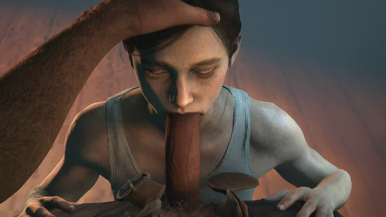 Adult Ellie Giving Joel A Blowjob Pov - Made By Me [Skeletron27]