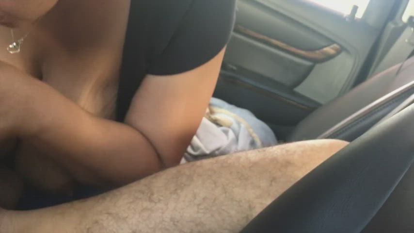 Blowjob Car Sex Ebony Huge Tits MILF gif