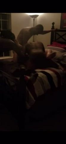 Amateur BBC College Gangbang Interracial gif