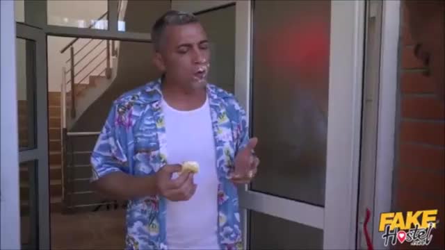 disgusting guy gets blowjob & rimjob by two beautiful  teens