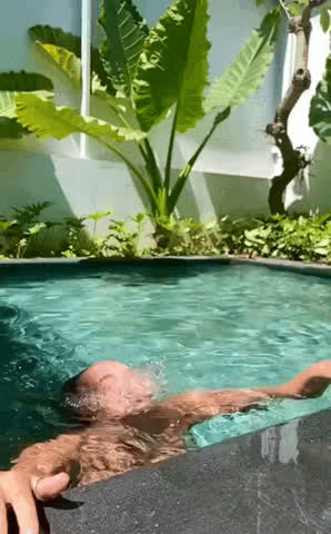 Big Tits Slow Motion Swimming Pool gif