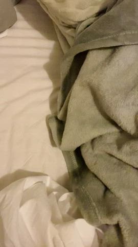 [f] If you pull down the blanket and I’m wearing this, how would you wake me up?