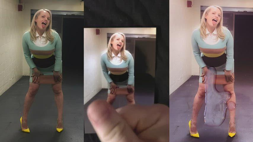 celebrity cum elisabeth moss facial tribute gif