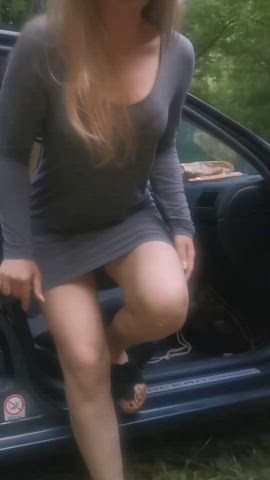 amateur babe brunette nsfw public pussy teen gif
