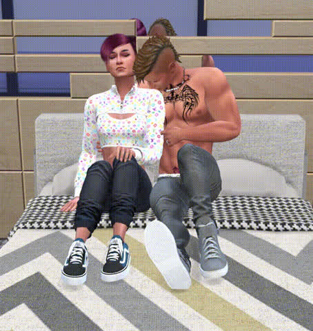 Kissing Rubbing Teasing gif