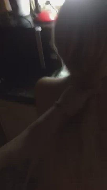 hair pulling and pounding on kitchen countertop 🥵