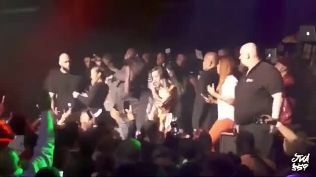 Cardi B letting her fans grope her.