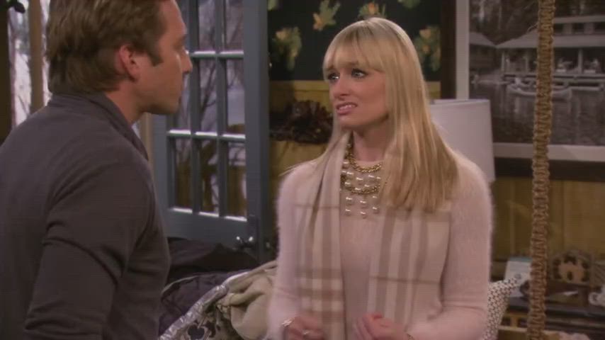 beth behrs kat dennings legs gif