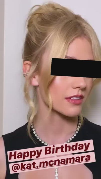 Celebrity Censored Katherine McNamara gif