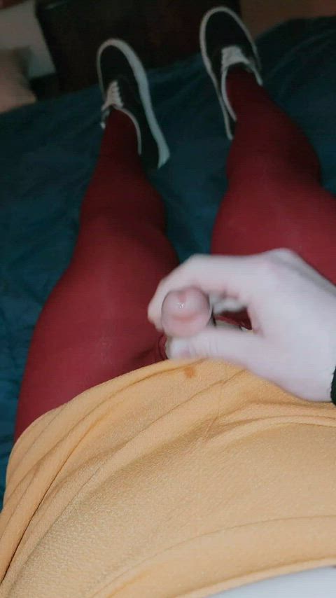 Big cum from my girl cock GIF by hannahastrid