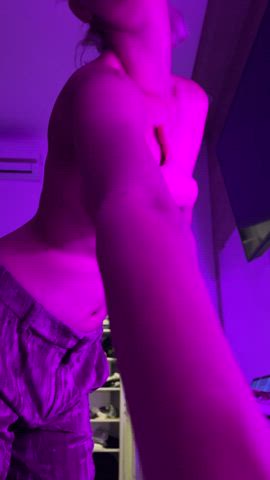 19 years old blonde cute onlyfans teen tits petite gif