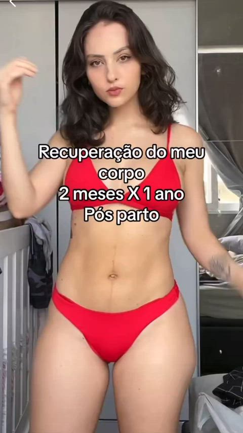 ass big ass bikini latina model panties small tits tattoo gif