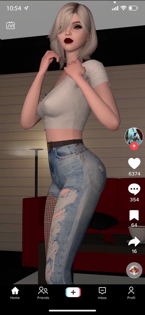 3d animation ass shaking dance dancing tease tiktok twerking gif