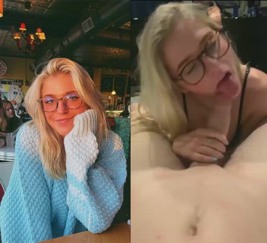 babe blowjob cute sex split screen porn teen r/splitscreenedits gif
