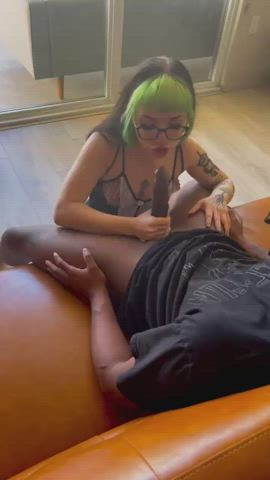 amateur bbc big dick blowjob goth interracial monster cock pawg white girl gif