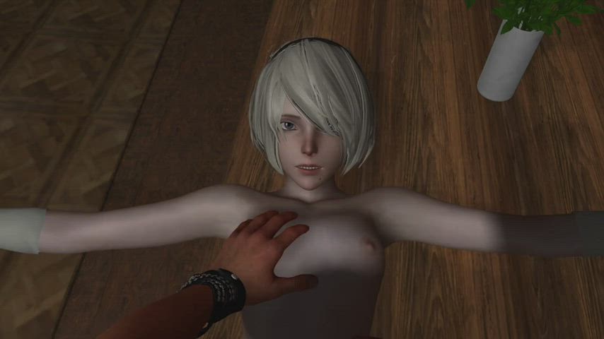 3D Natural Tits Slow gif