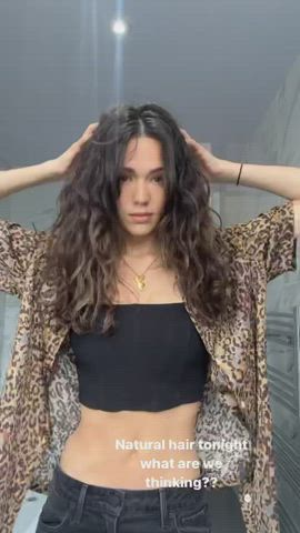 brunette model non-nude gif