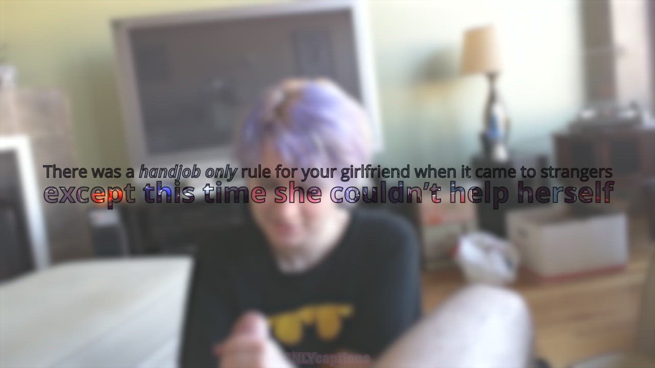 Blowjob Caption Cheating Cuckold Emo Girlfriend Hotwife POV Sharing Stranger gif