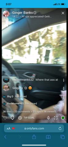 Latest onlyfans live stream was sooooo risky and fun!! I can’t wait for the next