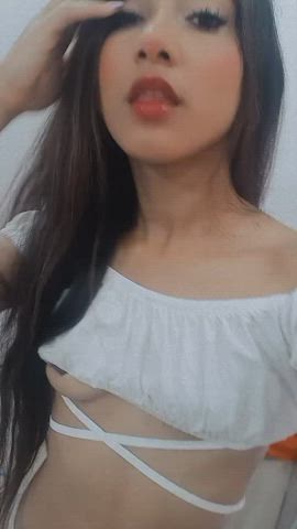 dancing latina lingerie lips model small tits teen teens gif