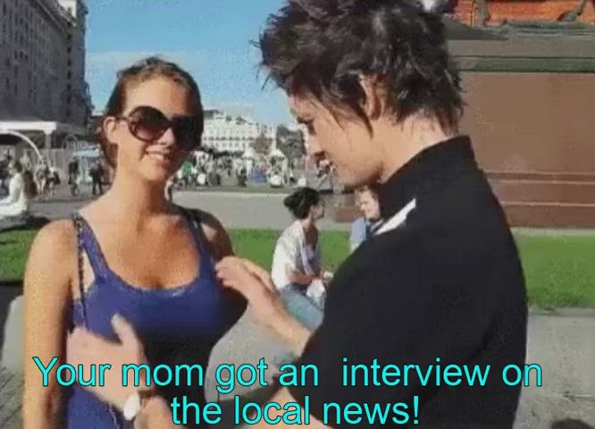 She said the rest of the interview was in a van...
