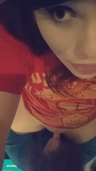 Amateur Blowjob Couple T-Girl Trans gif