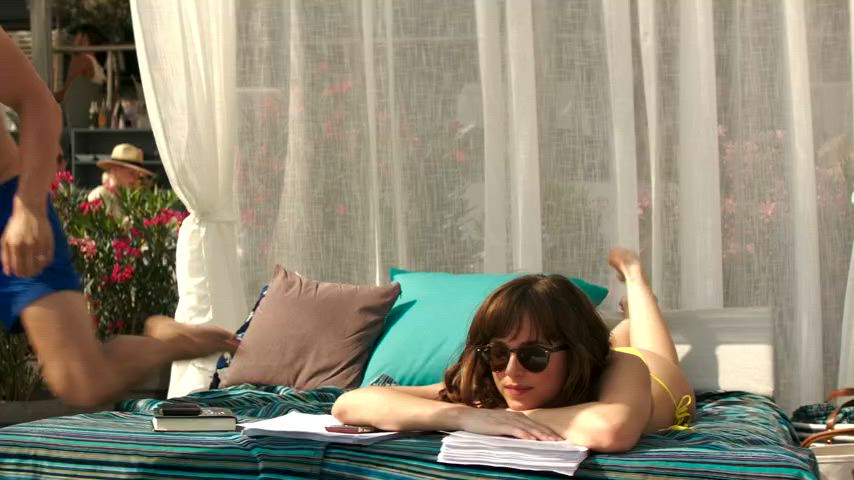 bikini celebrity dakota johnson gif