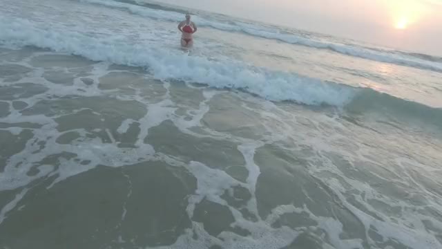 I finally got to go for a nude swim in the surf today "HI Five ?" Will