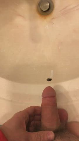 Peeing in the ole sink
