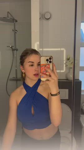 Cute Teasing Teen gif