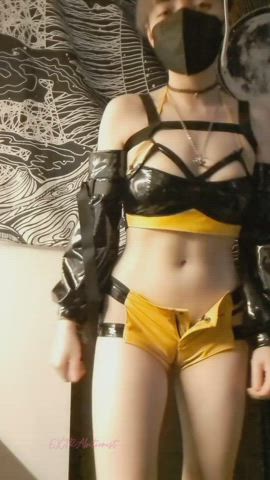 catsuit college cosplay gif