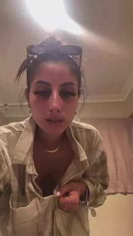 accidental big tits nipple nipple piercing nipples nipslip tiktok tits gif