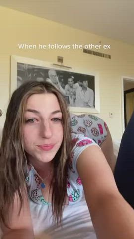 19 years old big tits boobs tiktok gif