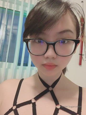 asian boobs lingerie gif