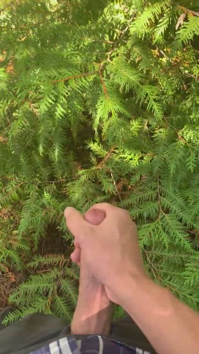 Big Dick Cum Gay Outdoor Public Twink Twunk gif