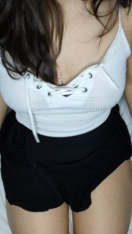 Some naughty business going under my skirt. | LINK BELOW