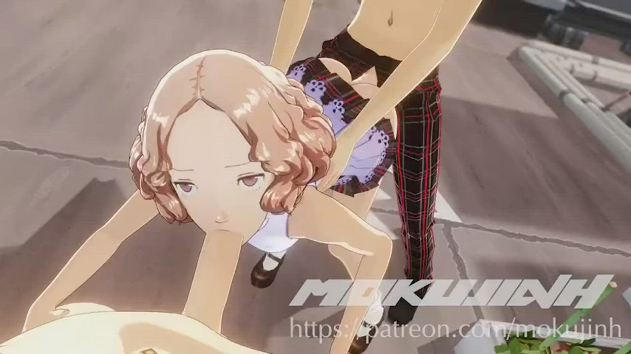 Anal Anime Spitroast gif