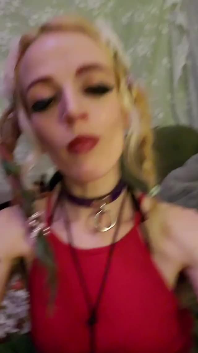 Blonde Goth Skinny gif