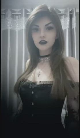 Amateur American Big Tits Boobs Goth Natural Tits Pornstar Small Tits Tits gif