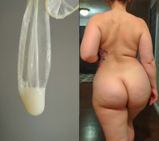 ass babecock big ass booty condom cum cumshot pawg walking white girl big-asses money-shots