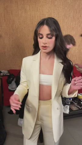 brunette celebrity lea michele natural tits small tits gif