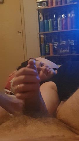 british cute edging handjob homemade jerk off masturbating tease gif