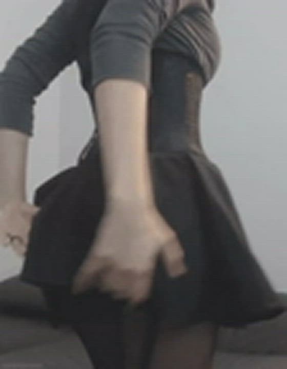 Big Ass Goth Skirt gif