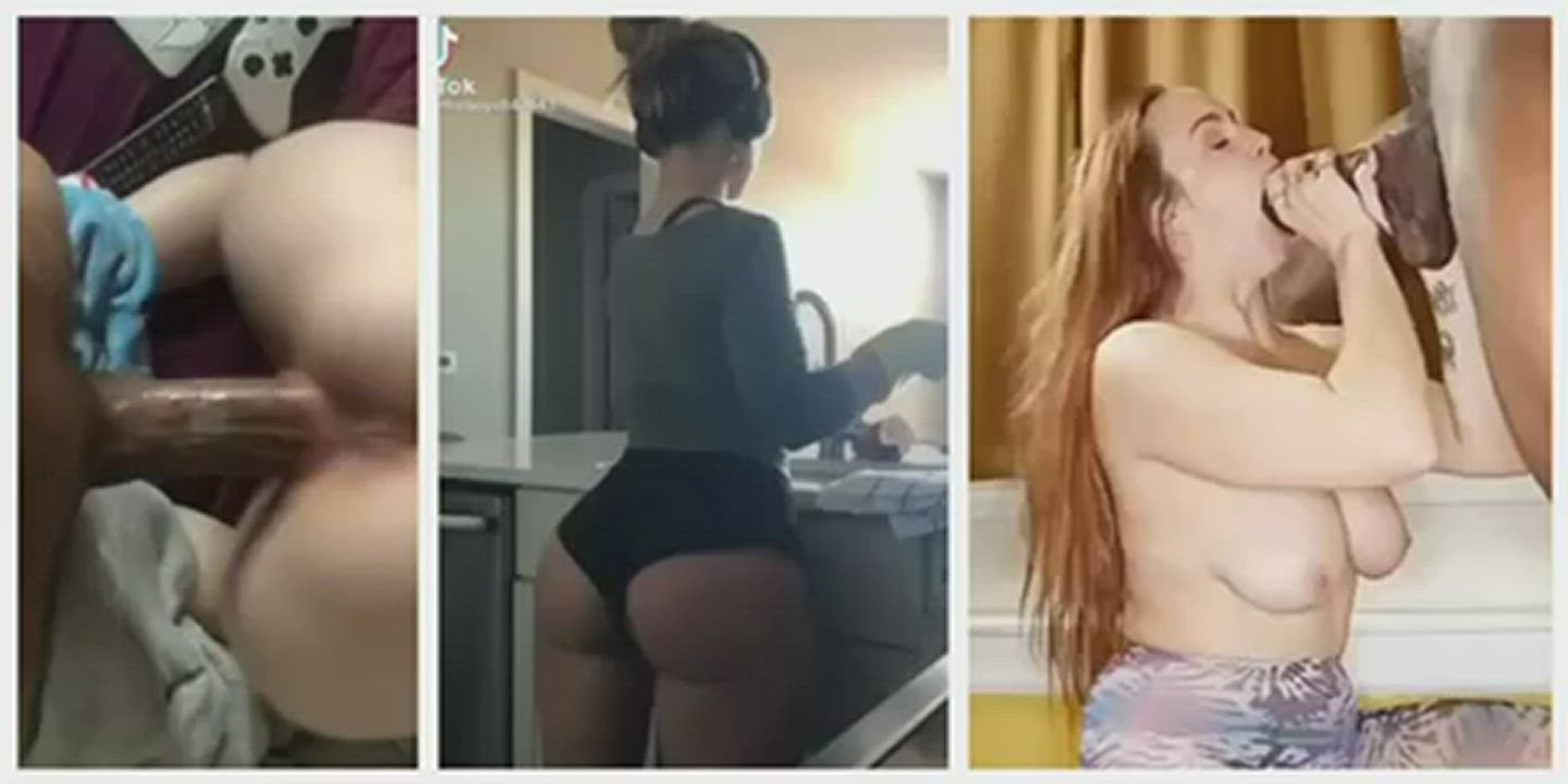 BBC Blowjob Cock Worship Doggystyle Pawg gif