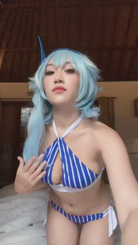 Asian Cosplay Dancing gif