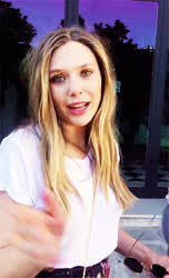 Elizabeth Olsen Hair Smile gif