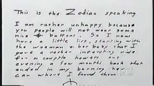 Gareth Penn on the Zodiac Killer