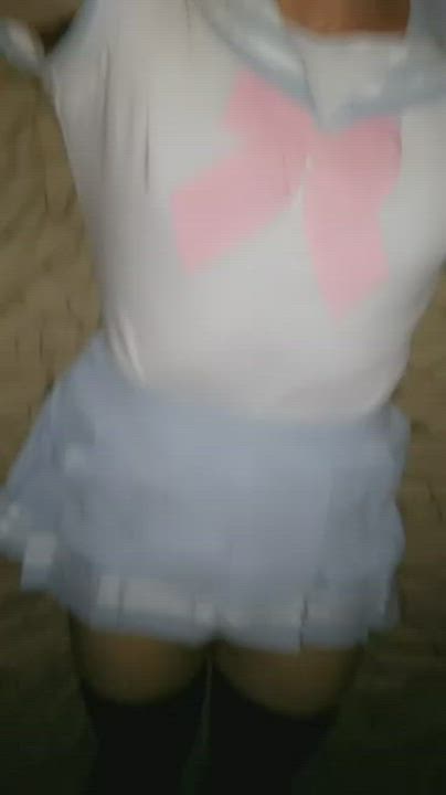 Femboy Schoolgirl Sissy gif