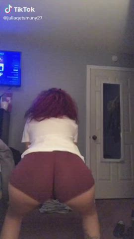 Ass Redhead Shorts TikTok Twerking gif