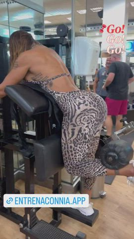 ass big ass spandex gif